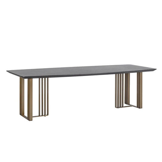 Masa dining din MDF si inox 220 cm Maverick