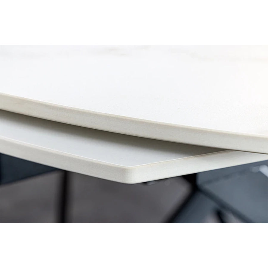 Masa dining extensibila alba 130-190 Inception