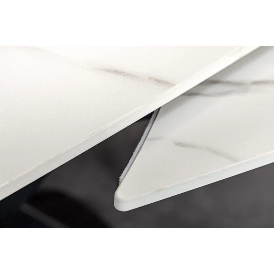 Masa dining extensibila alba 130-190 Inception
