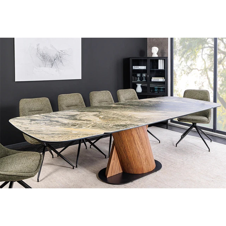 Masa dining extensibila bej 180-260 cm Elements