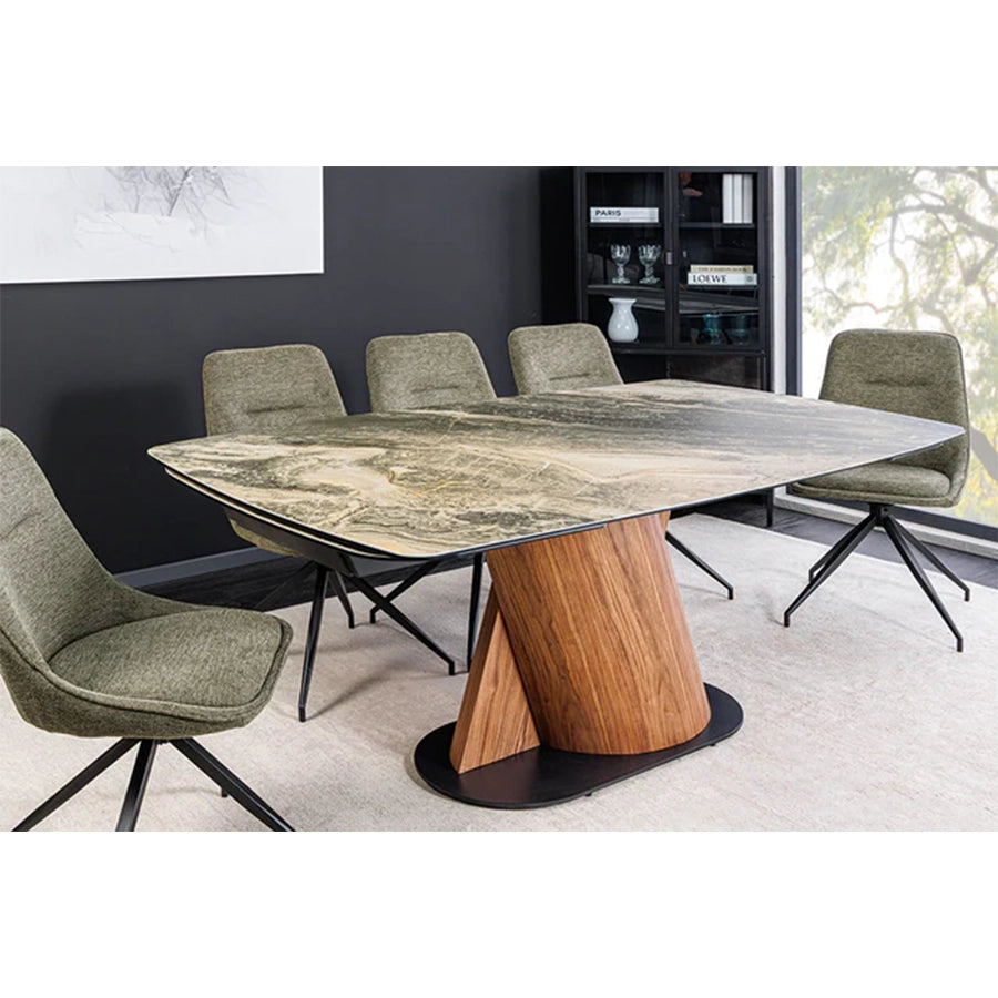 Masa dining extensibila bej 180-260 cm Elements