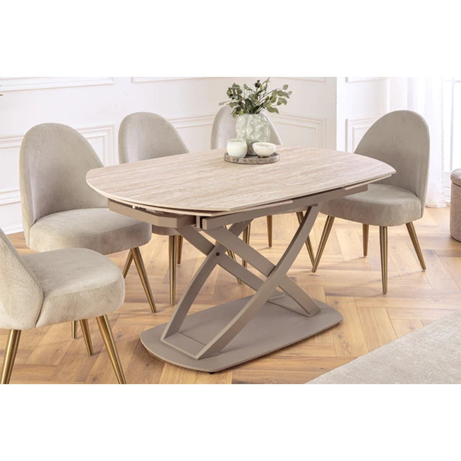 Masa dining extensibila grej 130-190 Inception