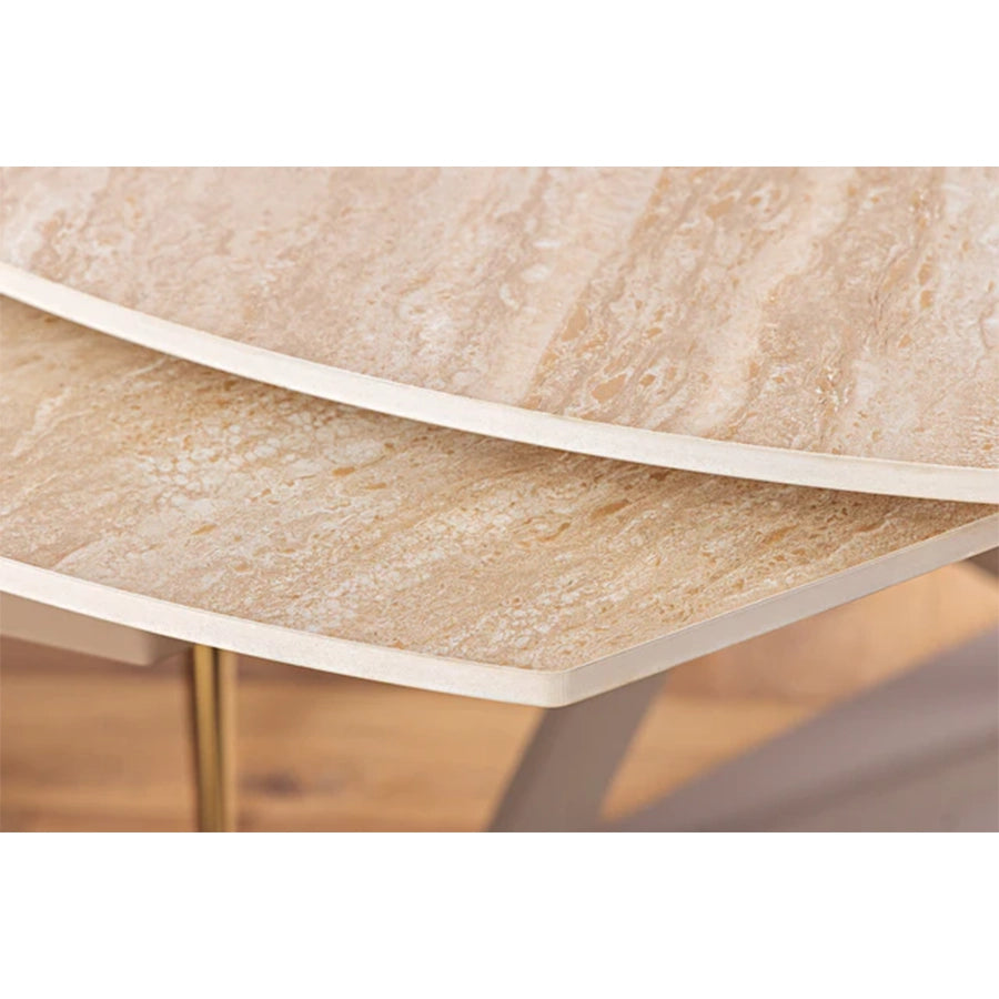 Masa dining extensibila grej 130-190 Inception
