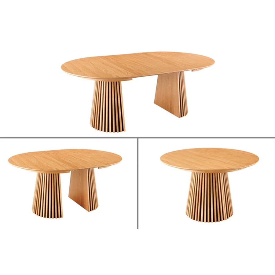 Masa dining extensibila maro deschis Valhalla