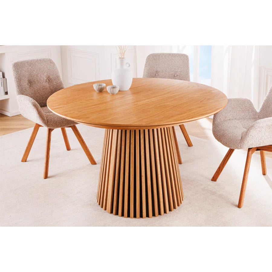 Masa dining extensibila maro deschis Valhalla