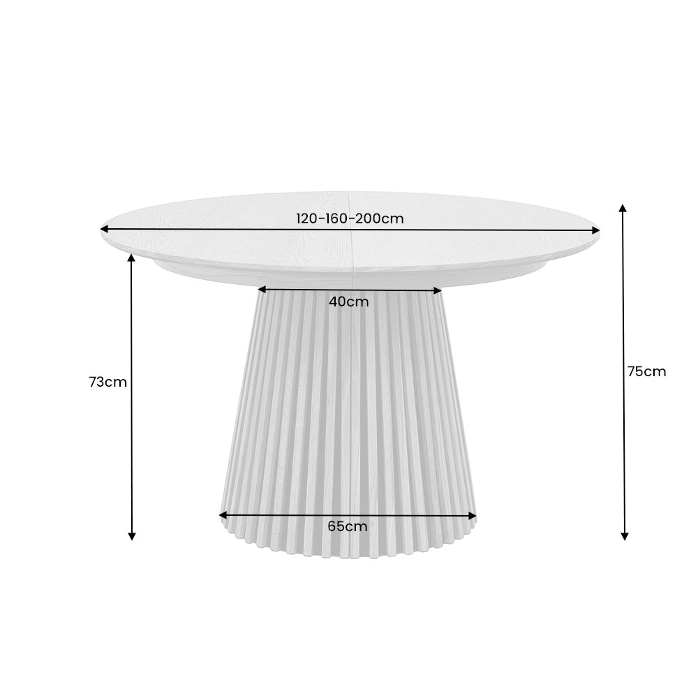 Masa dining extensibila maro inchis Valhalla Invicta Interior