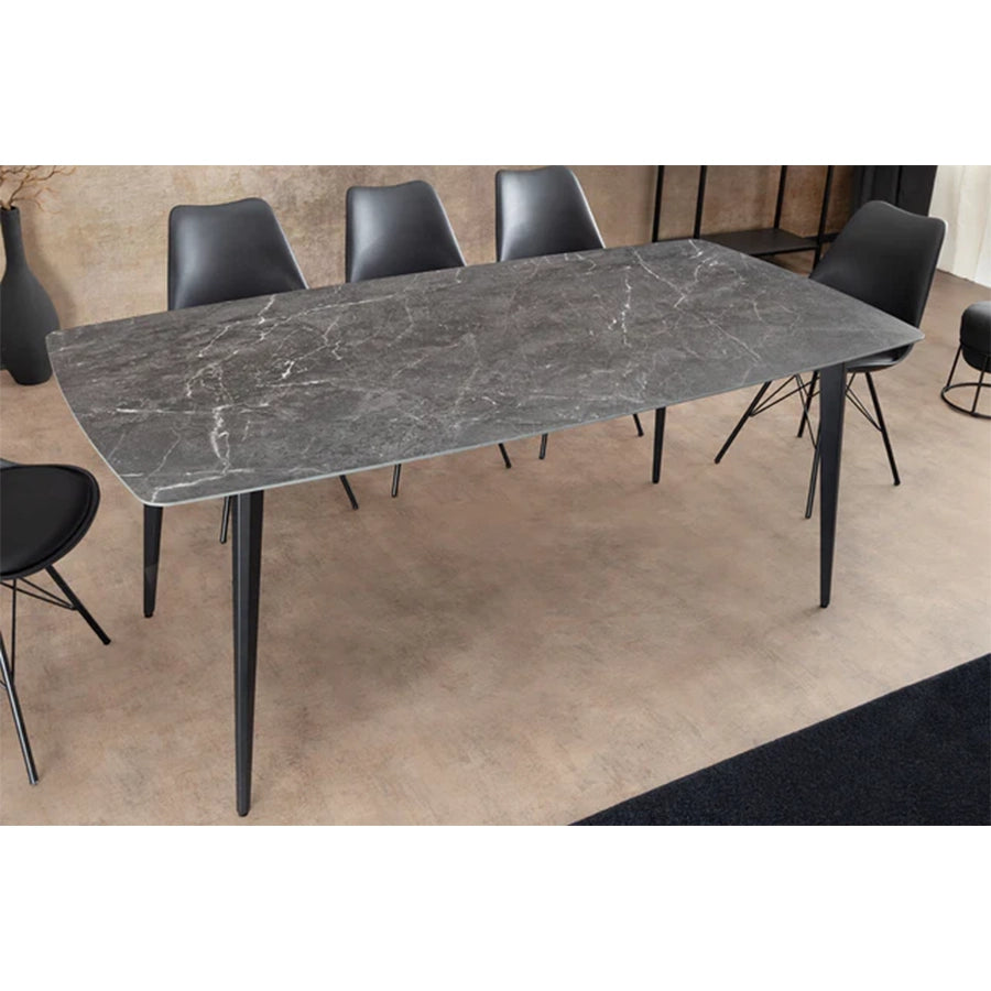 Masa dining gri antracit din ceramica 180 cm Milano