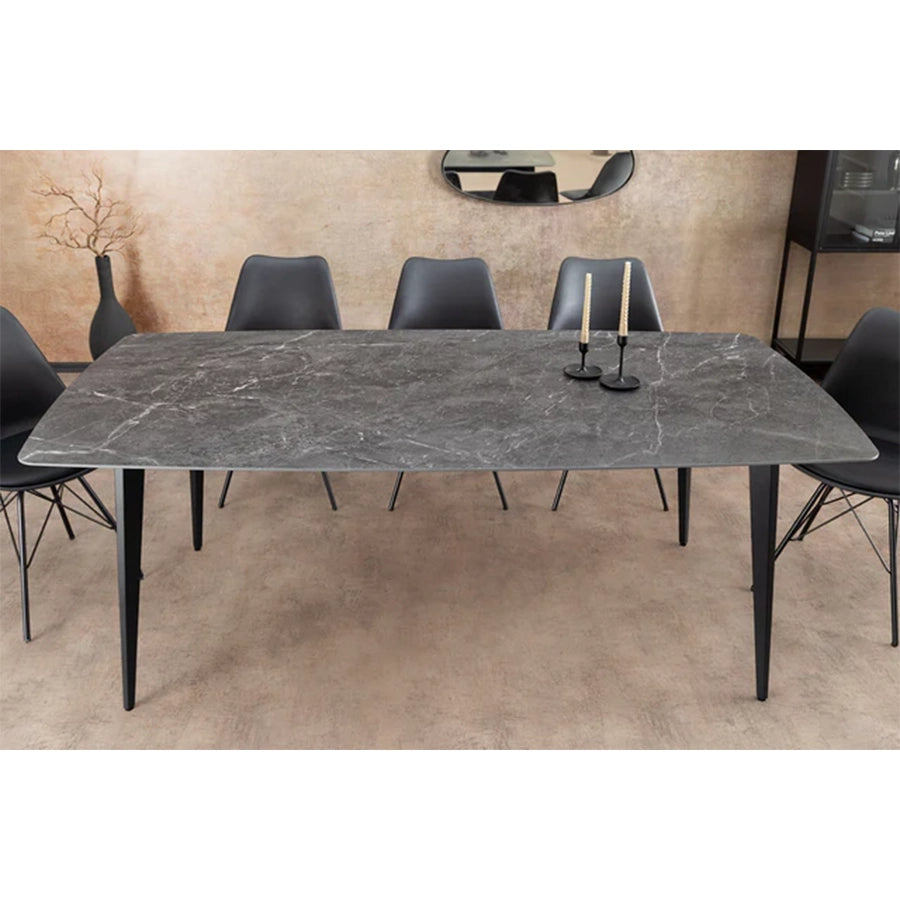 Masa dining gri antracit din ceramica 180 cm Milano