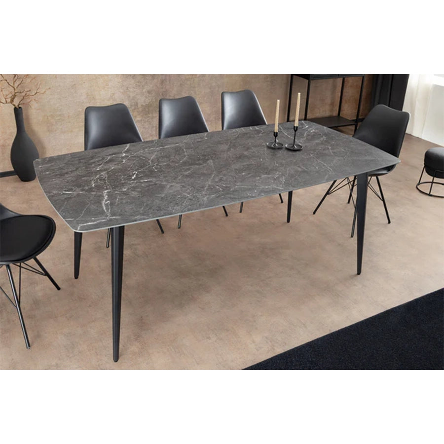 Masa dining gri antracit din ceramica 180 cm Milano