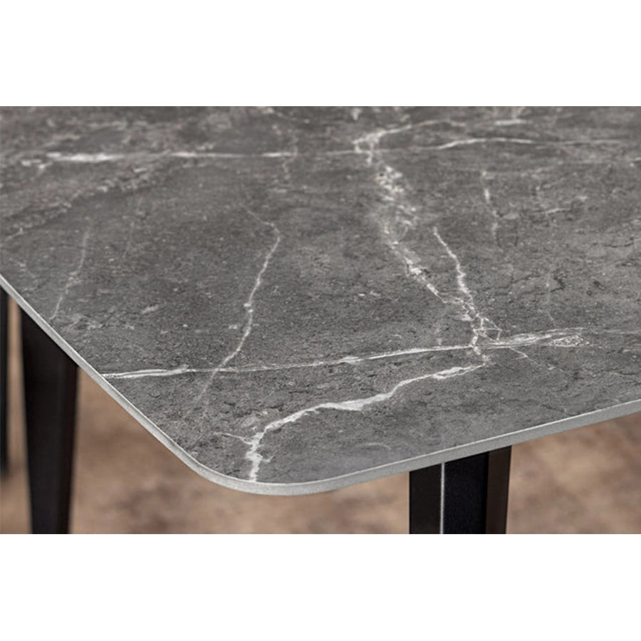 Masa dining gri antracit din ceramica 180 cm Milano