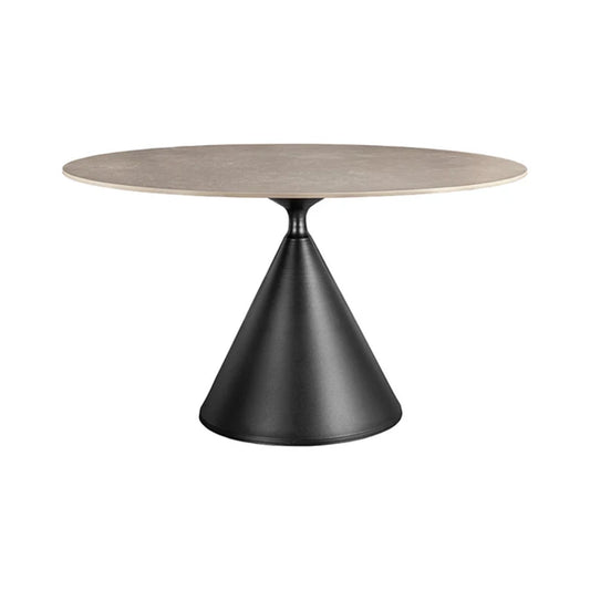 Masa dining gri din ceramica 135 cm Signature