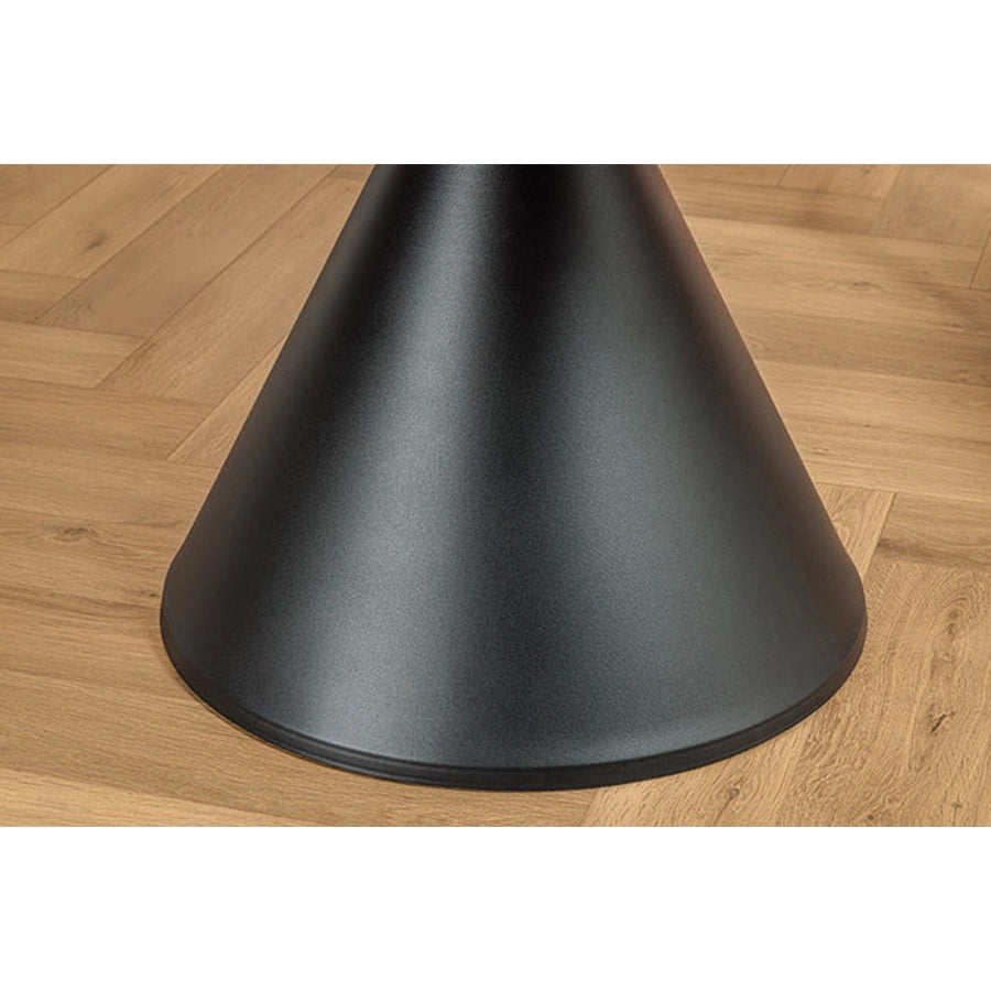 Masa dining gri din ceramica 135 cm Signature