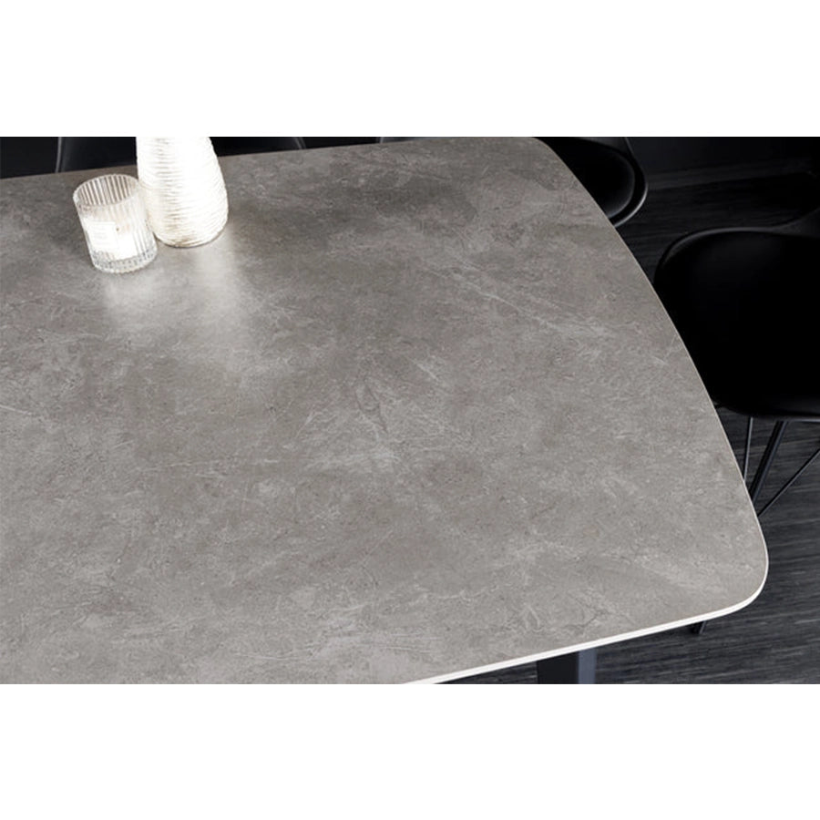 Masa dining gri din ceramica 160 cm Milano