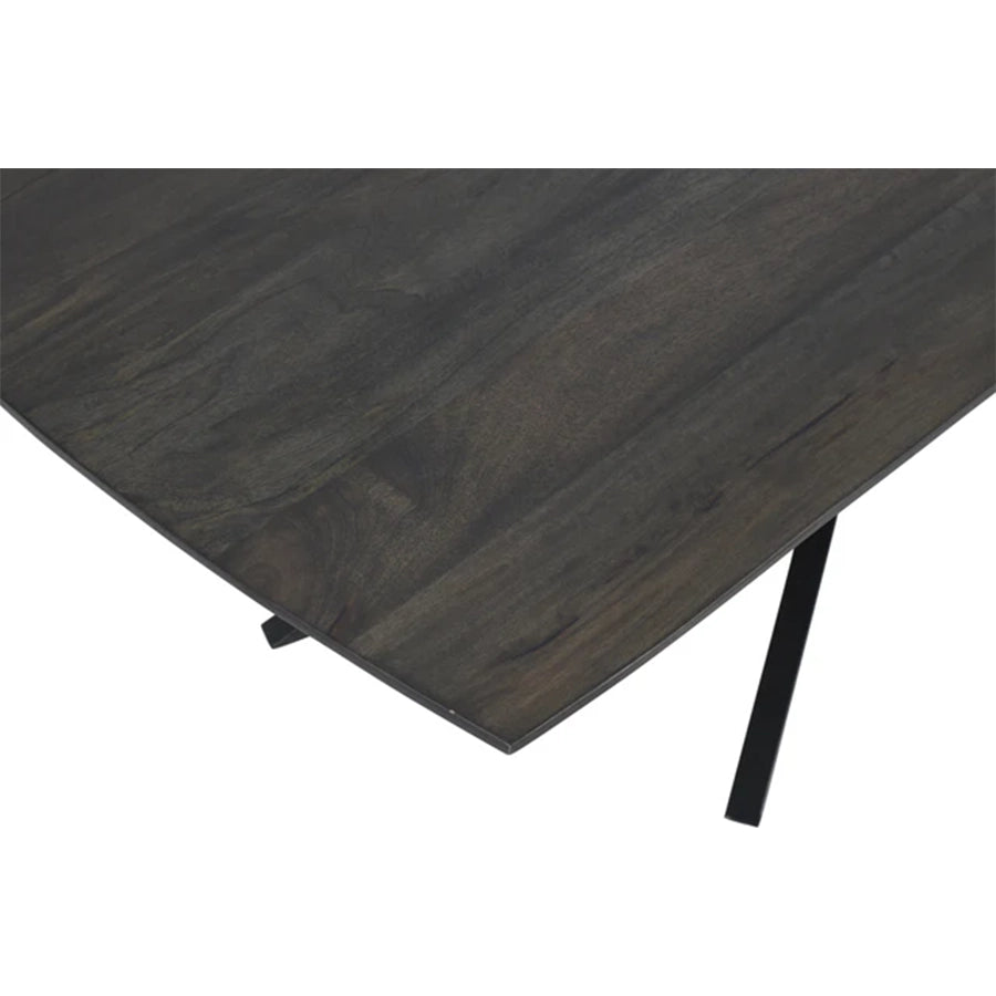 Masa dining gri inchis din lemn 220 cm Signum