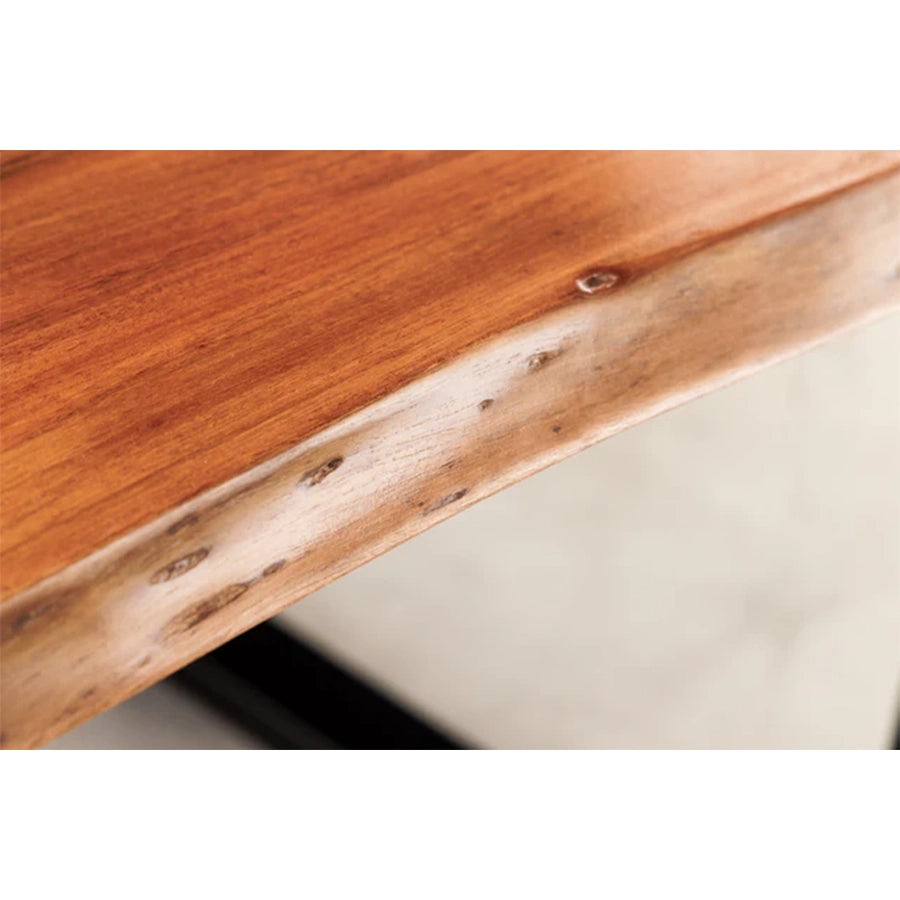 Masa dining maro albastra din lemn 160 cm Liquid