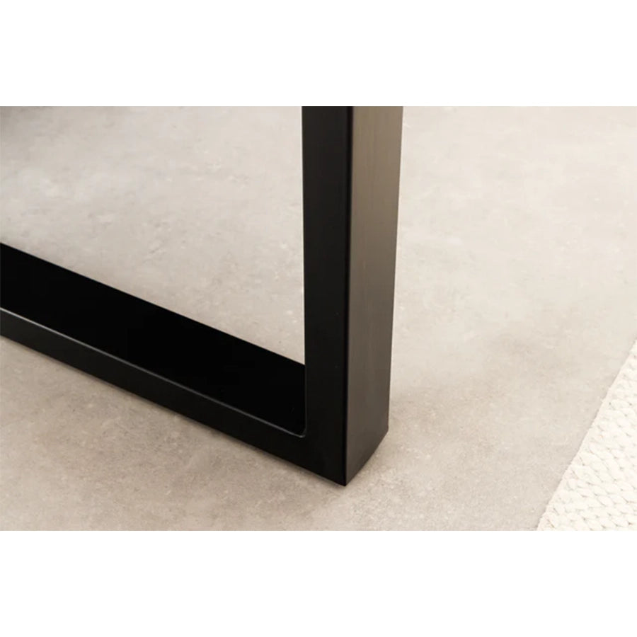 Masa dining maro albastra din lemn 160 cm Liquid