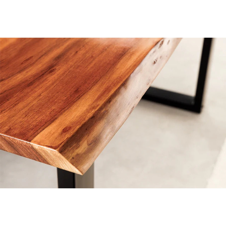 Masa dining maro albastra din lemn 160 cm Liquid