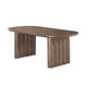 Masa dining maro cu aspect de stejar 200 cm Zafra