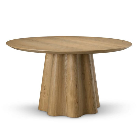 Masa dining maro deschis 140 cm Papyrus Eichholtz