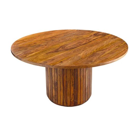 Masa dining maro din lemn 140 cm Tres Chic
