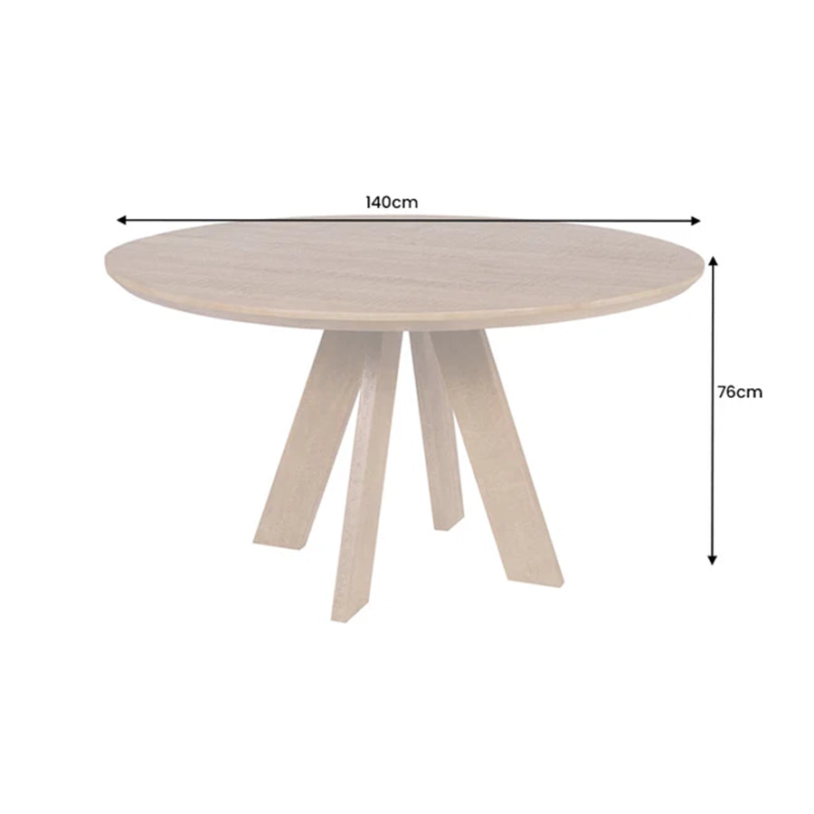 Masa dining maro din lemn 140 cm Art Wood