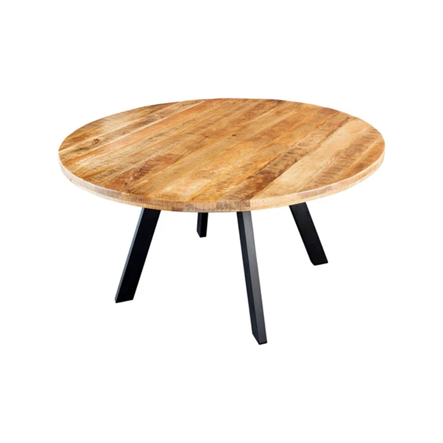 Masa dining maro din lemn 140 cm Iron Craft