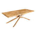 Masa dining maro din lemn 200 cm Sculpture