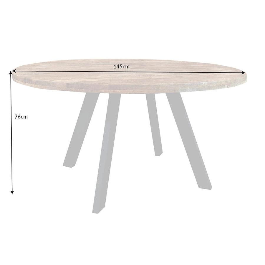 Masa dining maro din lemn Craft Round Invicta Interior - Poetic Store