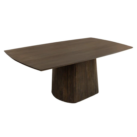Masa dining maro inchis din lemn 200 cm Grand