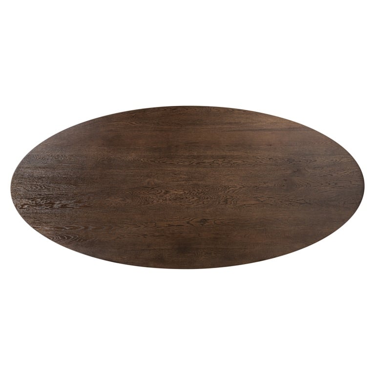 Masa dining maro inchis din lemn 235 cm Watson