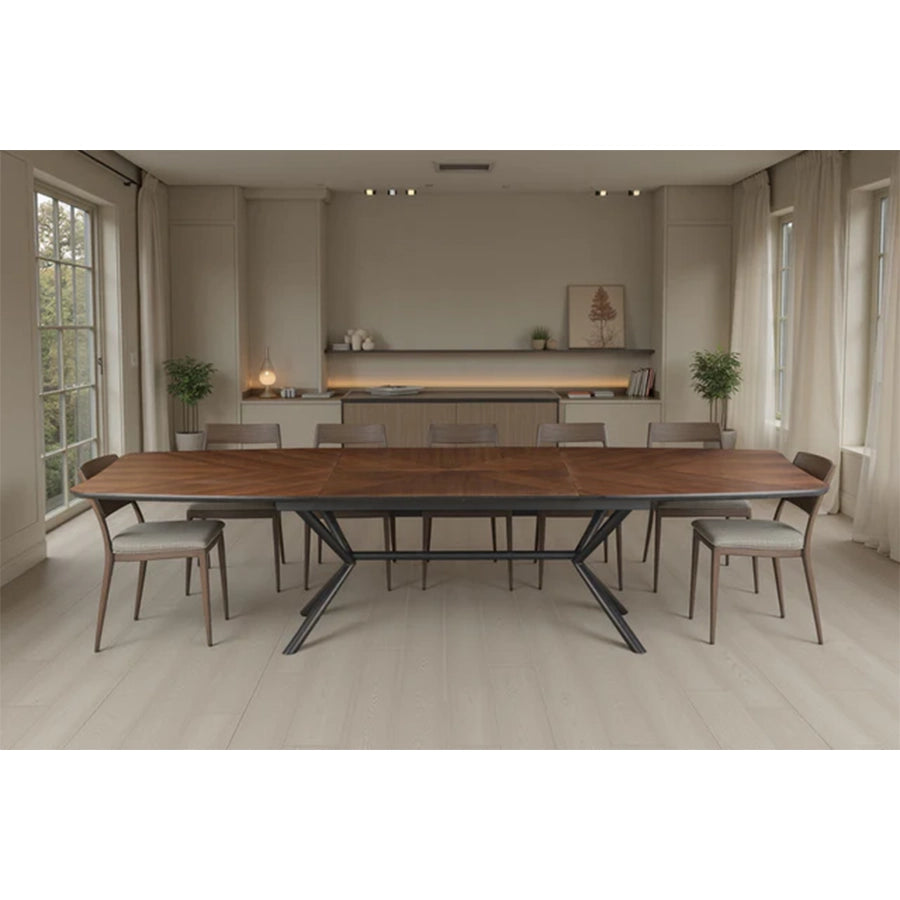 Masa dining maro inchis extensibila 180-270 cm Grandezza