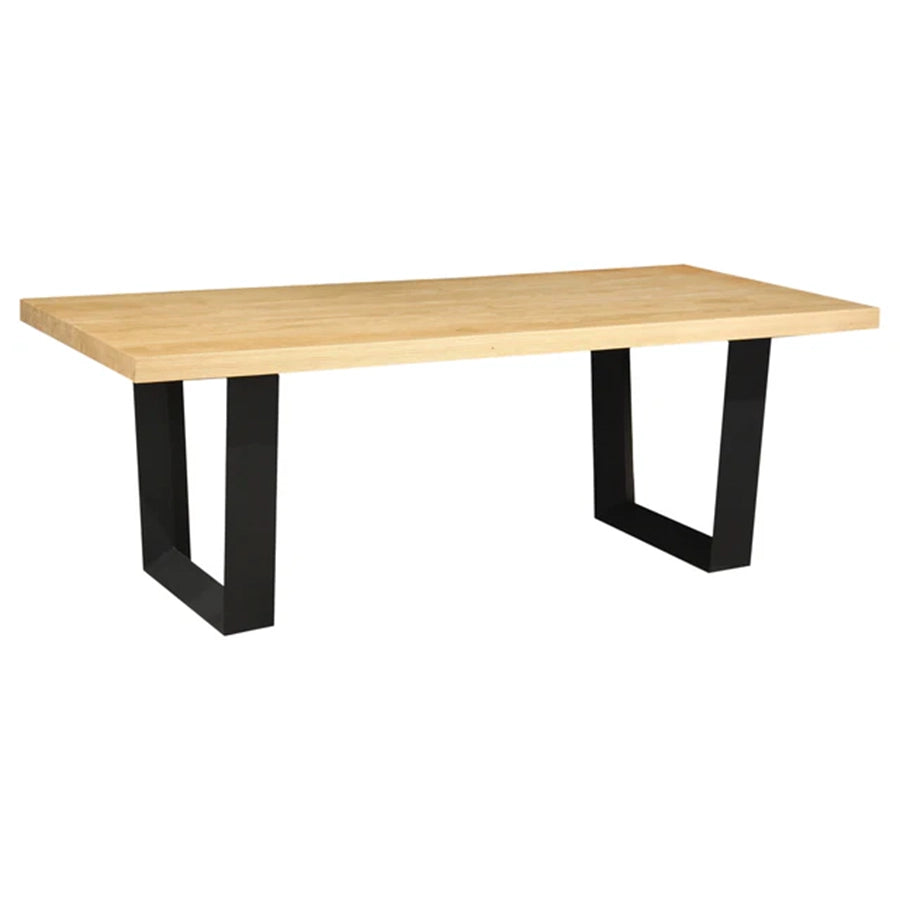 Masa dining maro natur din lemn 210 cm Zeus