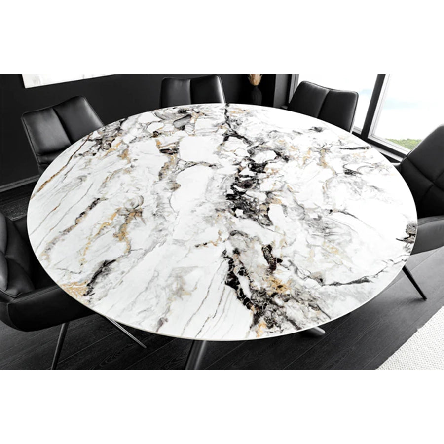 Masa dining multicolora cu platou detasabil 150 cm Spin