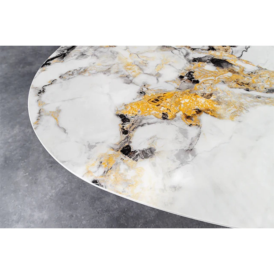 Masa dining multicolora din ceramica 280 cm Sculpture