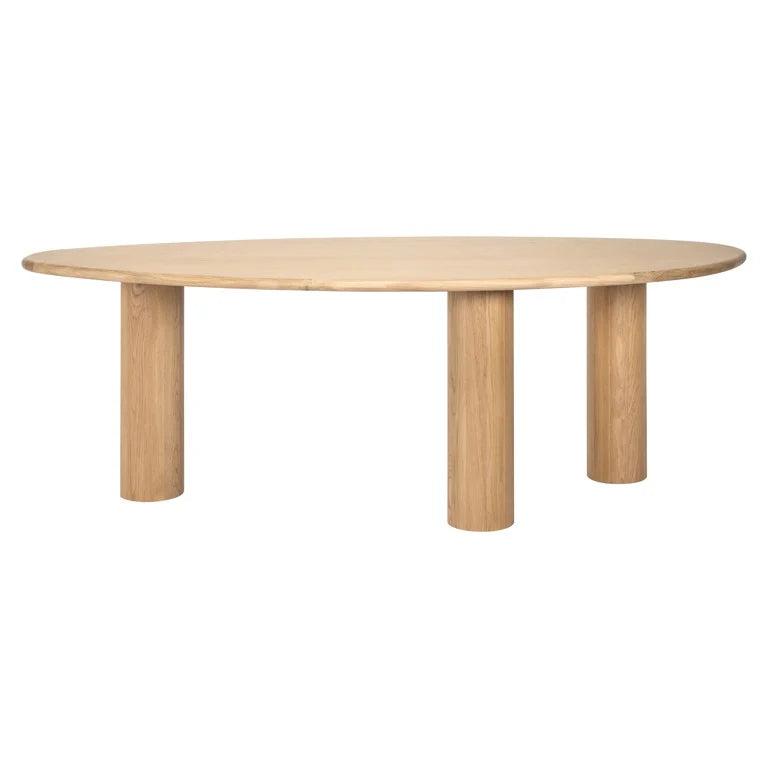 Masa dining natur din lemn 235 cm Oakley