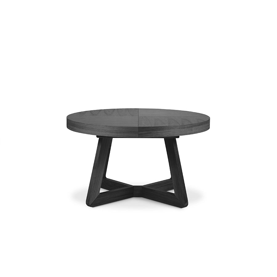 Masa dining neagra extensibila din lemn Dustin