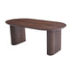 Masa dining ovala maro din MDF 200 cm Calais