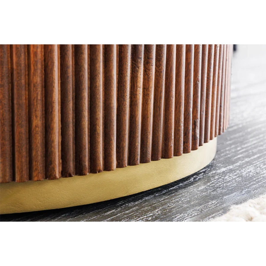 Masa dining rotunda 140 cm din lemn Gatsby
