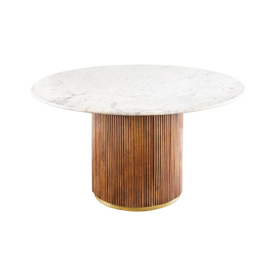 Masa dining rotunda 140 cm din lemn Gatsby
