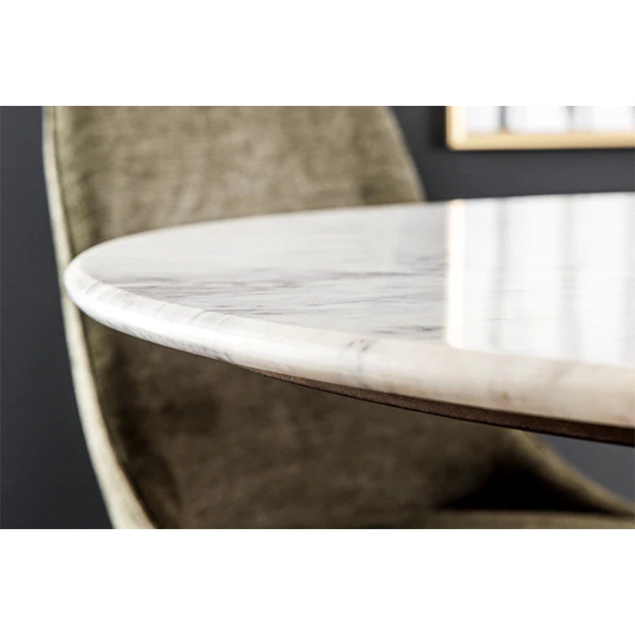Masa dining rotunda 140 cm din lemn Gatsby