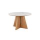 Masa dining rotunda maro alba 120 cm Organiko