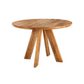 Masa dining rotunda maro din lemn 100 cm Art Wood