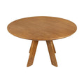 Masa dining rotunda maro din lemn 120 cm Art Wood