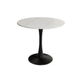 Masuta dining alba din ceramica 80 cm Lyon