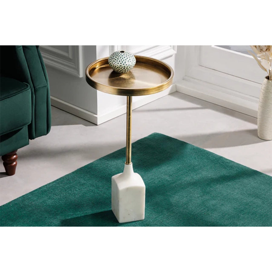 Masuta gold alba Trayful 55 cm Invicta Interior