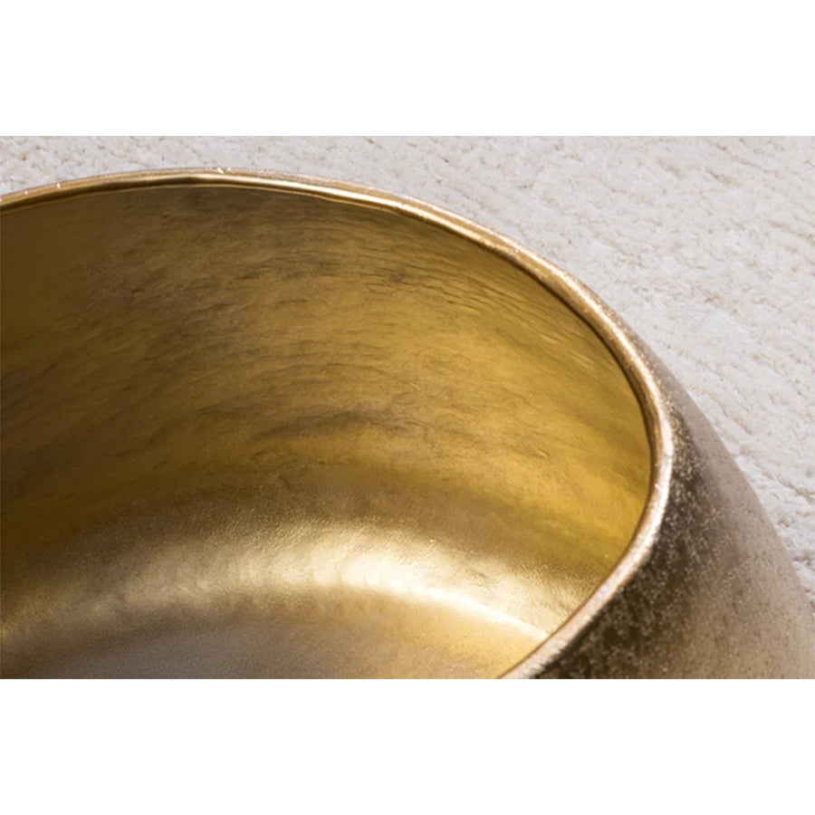 Masuta gold din aluminiu 75 cm Stone