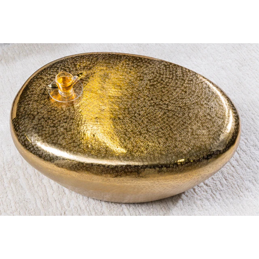 Masuta gold cu aspect de marmura Stone