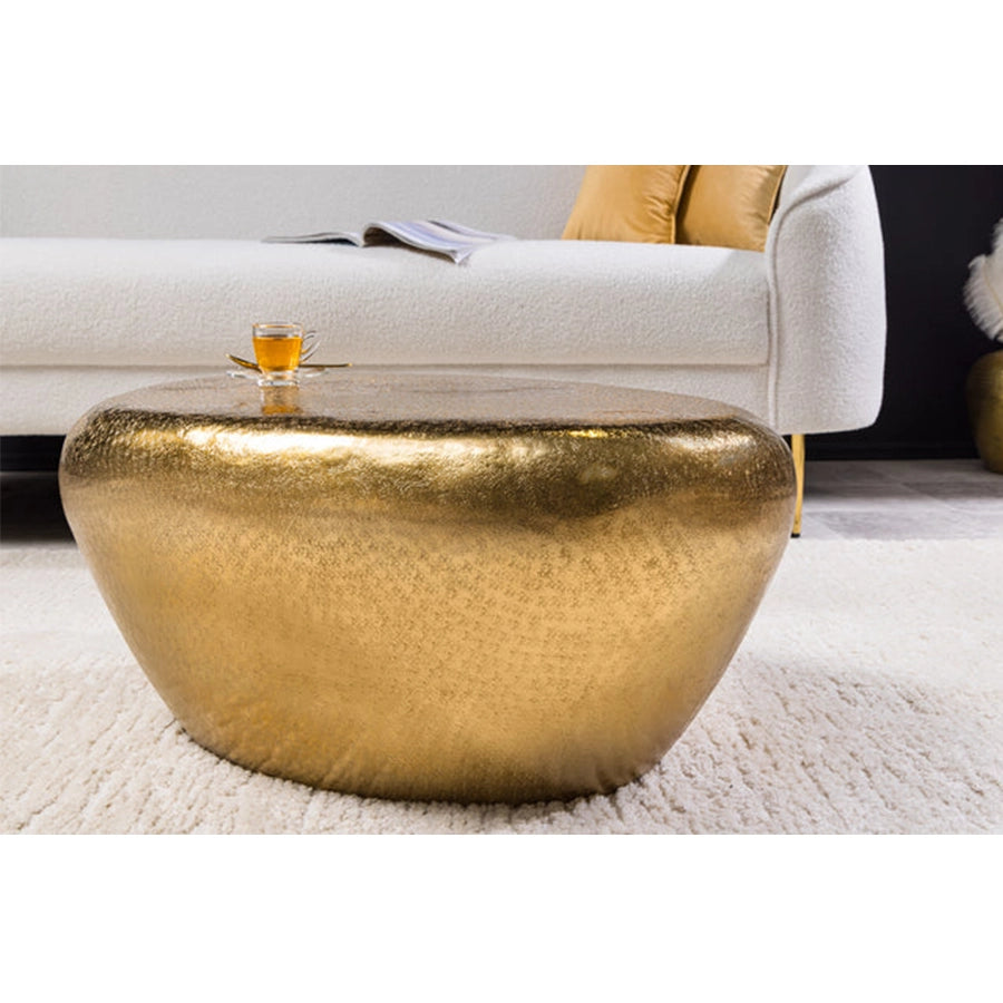 Masuta gold cu aspect de marmura Stone