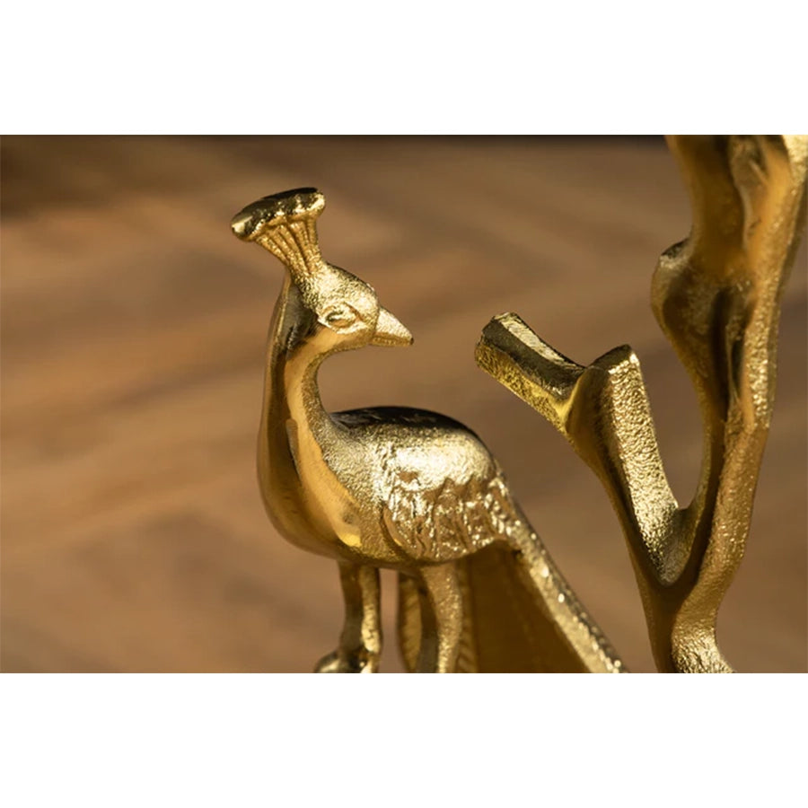 Masuta gold din aluminiu Peacock