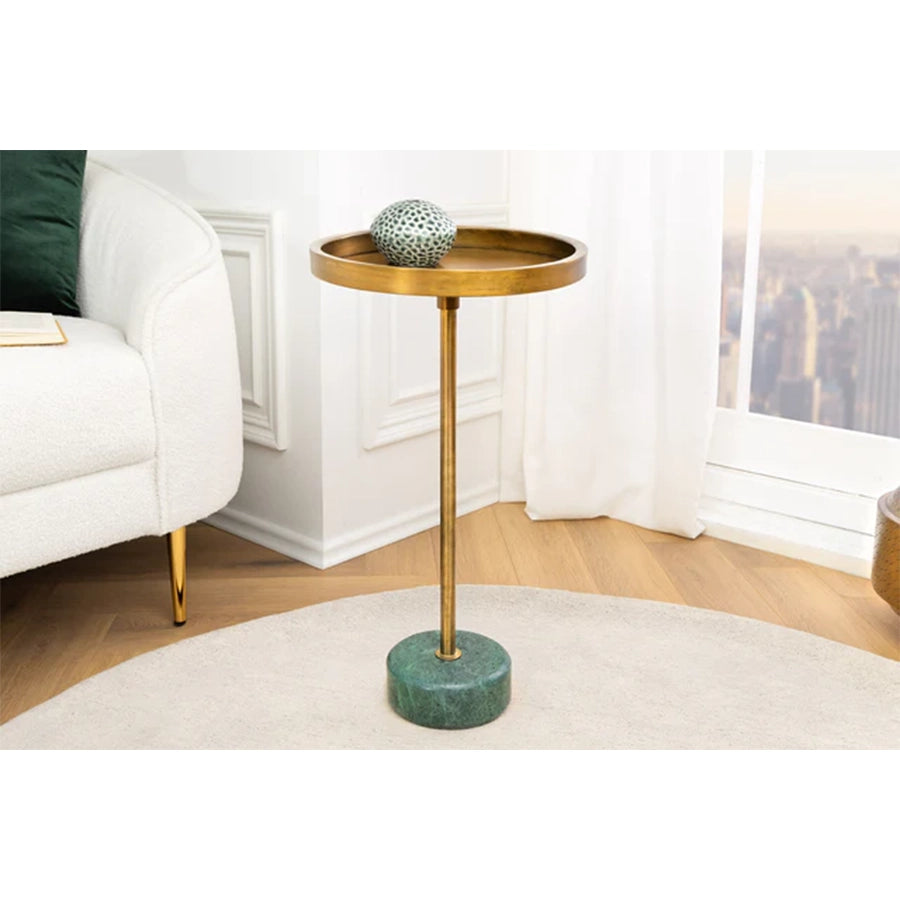Masuta gold verde din aluminiu 60 cm Trayful